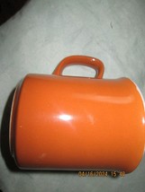 White And Burnt Orange Mug - £12.02 GBP
