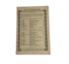 A Spirit Flower sheet music 1940 Secular Choral Women&#39;s voices - £7.81 GBP