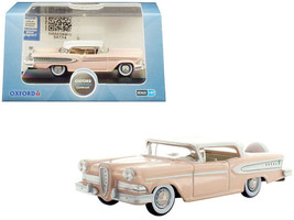 1958 Edsel Citation Chalk Pink with Frost White Top 1/87 (HO) Scale Diecast Mod - £17.61 GBP
