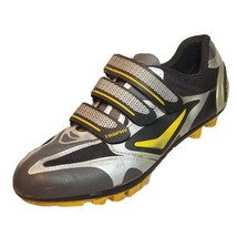 Performance Trophy Cycling Shoes Mens US 11 EUR 45.5 Black Silver Yellow... - £23.73 GBP