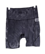 Baleaf Compression Shorts Womens Medium Gray Tie Dye With Pockets High W... - $562.95 MXN