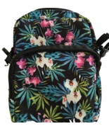 Crossbody Floral Design 2-Individual Zipper Closure Pouches,Plus Handle ... - $224.77 MXN