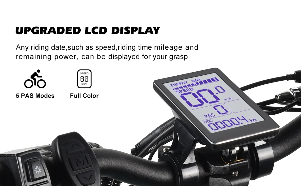 ELEVIO ELEVIO Electric Bicycles for Adults - 20" Fat Tire Electric Mountain Bicy Item image 5