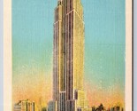 Empire State Building New York City NY UNP Linen Postcard H15 - £2.29 GBP