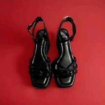 Vince Camuto Womens Loressa Leather Square Toe Wedge Sandals Shoes Size 11 - $42.56