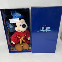 Mickey Mouse Sorcerer Fantasia 2000 Walt Disney 12" Plush Boxed - $27.81