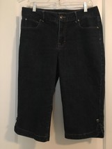 Nine West Jeans Women&#39;s Capri Blue Jeans w Pockets Size 10 Regular Fit - $35.64