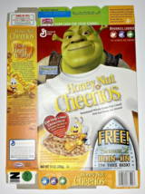 2005 Empty Honey Nut Cheerios Shrek Iron On 14OZ Cereal Box SKU U198/202 - £15.17 GBP