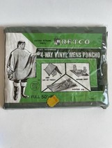 Vintage Poncho RETCO 4-Way Vinyl Men&#39;s 50&quot; X 80&quot; Sheet-Tent-Sleeping Bag X Two - £3.56 GBP