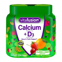 Vitafusion Calcium + D3 Gummies Supports Bone Tooth Health Fruit Cream (200 ct.) - $38.34
