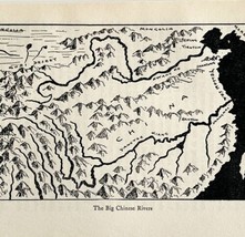 1932 Yangtze Hwang Ho Rivers China Interpretive Map Print Van Loon Geography  - £7.17 GBP