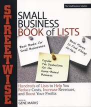 Streetwise Small Business Book of Lists by Gene Marks.NEW BOOK . - £6.95 GBP