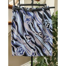 Apostrophe Women&#39;s Blue Cotton Pencil &amp; Straight Casual Knee Length Skir... - $22.77