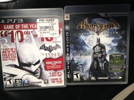 Lot Of 2 Batman: Arkham City Goty [Complete]+Batman Arkham Asylum[No Manual] - £11.07 GBP