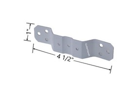 4 - 2&quot; x 3&quot; inch Hidden Gutter Downspout Cleat White - $8.39