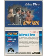 RARE 1993 TOS Star Trek VHS EXC SkyBox Card #52 ~ Patterns of Force Kirk... - £20.43 GBP