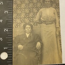 B&amp;W RPPC Man In Chair Woman Standing 1910s - £7.07 GBP