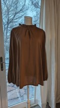 Shein Chiffon Puffy Sleeve Blouse Size Curvy 3XL NWOT - $12.87