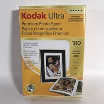 Kodak 4x6 inches Ultra Premium Photo Paper High Gloss 100 Sheets New Ope... - $19.99