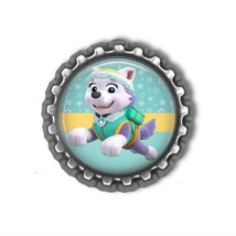 Paw Patrol EVEREST Finished 3D Bottle Cap for Scrapbook | Hair Bow Center - $73.47 MXN