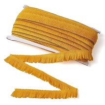 27 Yards 25Mm Polyester Fringe Trim 1 Inch Fabric Lace Trim Tassel Gold For Sewi - £21.96 GBP