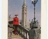 Canadian Pacific Dining Car Menu Mountie Parliament 1956 The Mounted Cover - $23.76