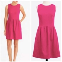 NWT J. CREW ponte knit Barbie pink daybreak sleeveless dress pockets size small - £29.67 GBP