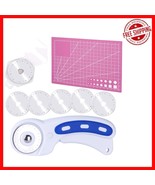 Essential Rotary Cutter Set: 45mm Blade with 5 Blades &amp; Self-Healing Cut... - $39.93 CAD