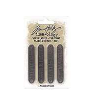 Tim Holtz 2021 Christmas Idea-Ology, Word Plaques Christmas, 94203, multi - $14.95