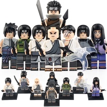 8pcs Naruto Sasuke Itachi Shisui Uchiha Danzo Neji Hinata Hyuga Minifigures Toys - £14.14 GBP
