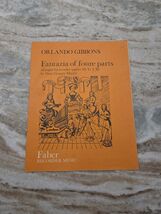 Orland Gibbons: Fantazia of foure parts for recorder quartet: musical score - $110.77 MXN