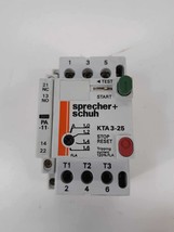 Sprecher + Schuh KTA 3-25 Motor Starter/Protector W/ KT3-25-PA-11 Aux  - $33.75