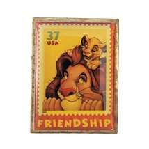 Lion King Disney Pin: Simba and Mufasa Friendship Stamp - £24.04 GBP
