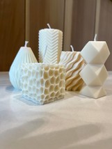 Handmade White Artisanal Figurine Candles - $7.00