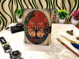 Handmade Tree of life vintage Leather Journal for Men &amp; Women 200 Pages ... - $57.93