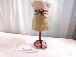 AMERICAN GIRL Doll Flower Garden Dress Shoes + Hanger 2007 Retired 2008 - £17.53 GBP