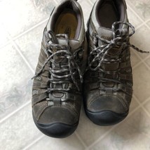 Keen Woman&#39;s Size 8 Steel Toe Waterproof Suede F2413-11 Lace Up Hiking Work Shoe - £51.58 GBP