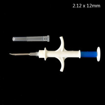 5pcs 125KHz EM4305 Animal microchip rfid syringe 2.12 x 12mm Glass Tag Injector - £29.34 GBP