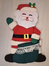 Santa Claus Christmas Greeting Card Holder Wall Hanging Decor - $19.59