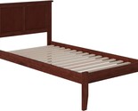 Afi Madison Platform Bed, Twin Xl, Walnut, With Open Footboard And Turbo - £249.11 GBP