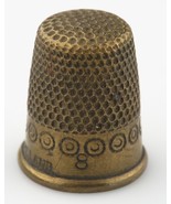 Laiton Vintage Dé à Coudre Alvéolée Et Gravé Avec &quot; Angleterre &quot; - $33.04
