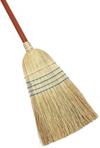 Rubbermaid Commercial Products Heavy-Duty Corn Broom, 1 1/8-Inch Wood Handle, Re - £44.75 GBP