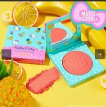 New Hello Kitty Pressed Powder Blush aloha honey Colourpop Makeup - £14.81 GBP