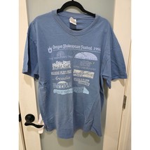 Vintage 1996 Oregon Shakespeare Festival Tee XL Blue OSF Hanes Shirt Flawed - $15.00