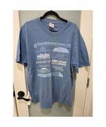 Vintage 1996 Oregon Shakespeare Festival Tee XL Blue OSF Hanes Shirt Flawed - $279.00 MXN