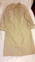Women&#39;s London Fog Khaki Tan Coat W/ Removable Thinsulate Liner 8R 8 Regular - £39.96 GBP