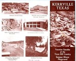 Kerrville Texas Brochure with Photos &amp; Maps 1950&#39;s Hill Country - $23.73