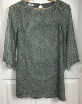 Pull &amp; Bear Womens Gray Print Open Back Dress Size S EUR Small - $11.01