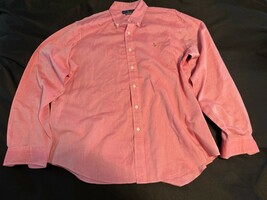 Ralph Laren Shirt Mens XL Red Chambray Oxford Button Down Flesh Pony Bus... - $19.95 CAD