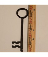 Vintage Large Solid Iron Barrel Ornate 6.25” Skeleton Key - $26.61 CAD